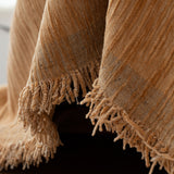 Washable Textured Sofa Cover Throw for Pets, Dogs Furniture Protector with Tassels - Ornate Home
