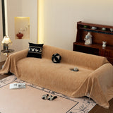 Washable Textured Sofa Cover Throw for Pets, Dogs Furniture Protector with Tassels - Ornate Home