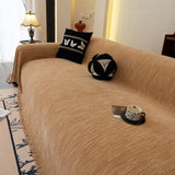 Washable Textured Sofa Cover Throw for Pets, Dogs Furniture Protector with Tassels - Ornate Home
