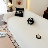 Washable Textured Sofa Cover Throw for Pets, Dogs Furniture Protector with Tassels - Ornate Home