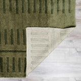 Washable Wool Rug - Green - Clearance - Ornate Home