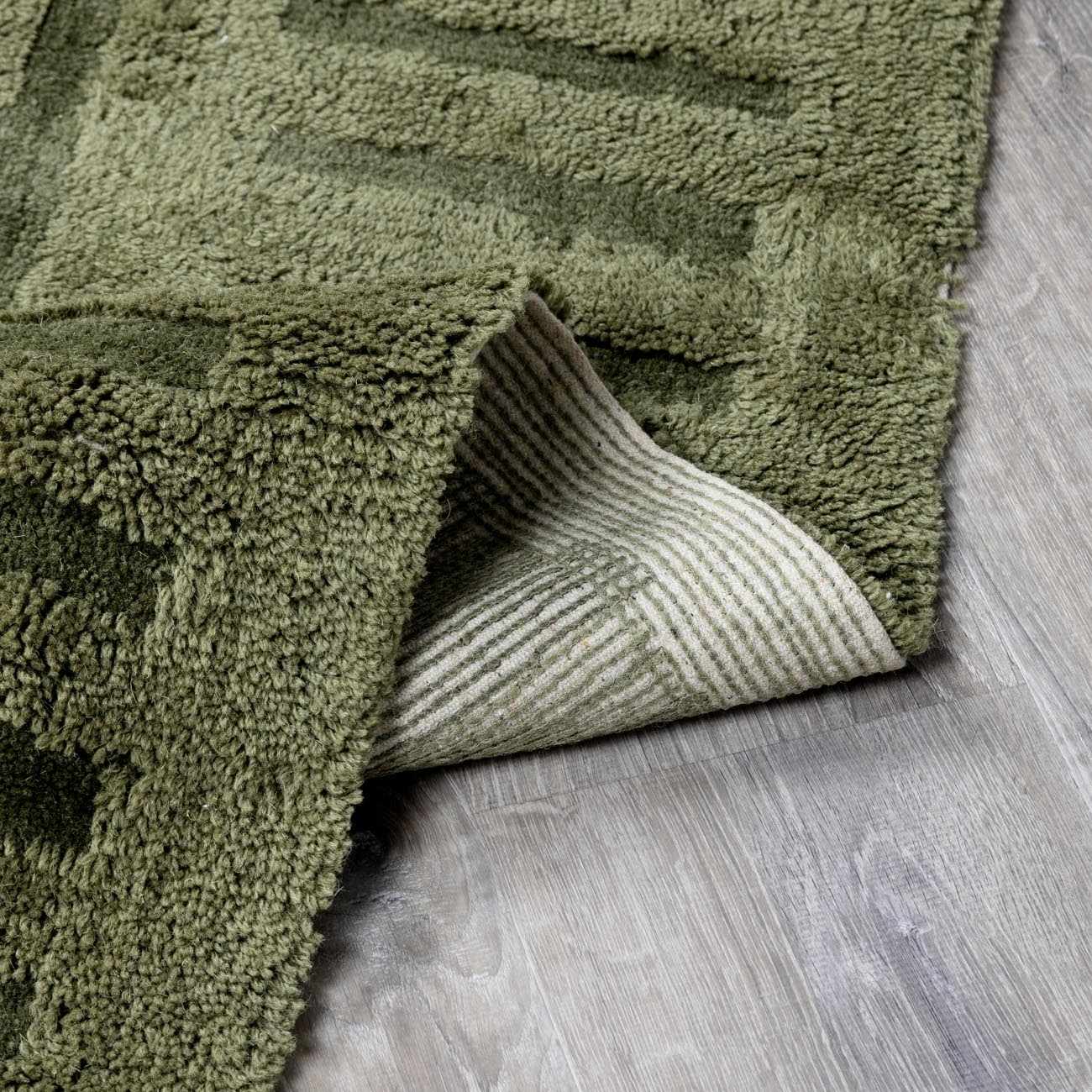 Washable Wool Rug - Green - Clearance - Ornate Home
