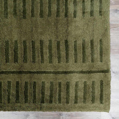 Washable Wool Rug - Green - Clearance - Ornate Home