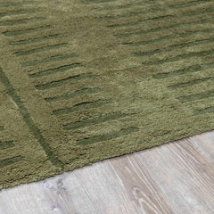 Washable Wool Rug - Green - Clearance - Ornate Home