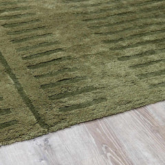 Washable Wool Rug - Green - Clearance - Ornate Home