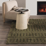 Washable Wool Rug - Green - Ornate Home