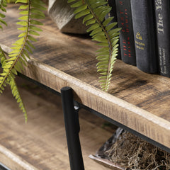 Washburne Brown/Black Console Table - Ornate Home