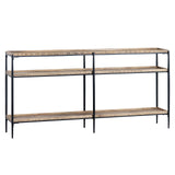 Washburne Brown/Black Console Table - Ornate Home