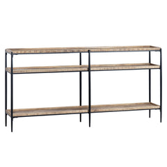 Washburne Brown/Black Console Table - Ornate Home
