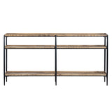 Washburne Brown/Black Console Table - Ornate Home