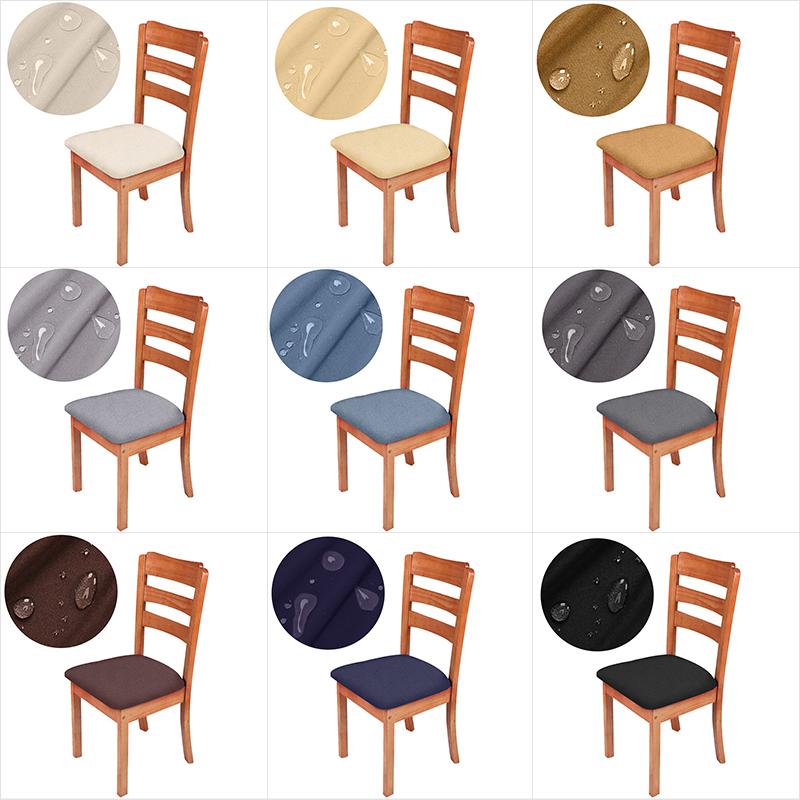Water-Repellent Dining Room Chair Cover Spandex Elastic Removable Seat Covers - Ornate Home