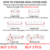 Water Resistant Sofa Cover for Living Room - Elastic Solid L Shaped Corner Sofa Cover - Fits 1/2/3/4 Seater Sofa, Couch, Armchair - Ornate Home