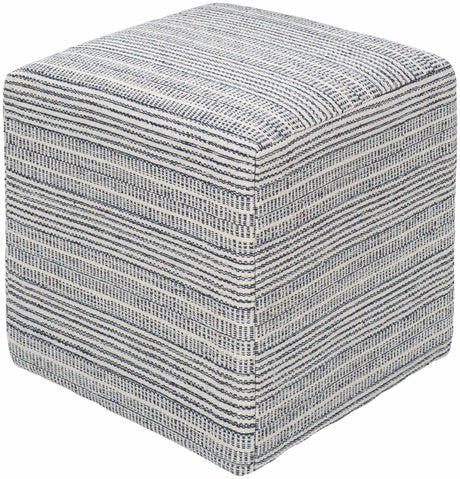 Waterfall Woven Cotton Pouf - Ornate Home