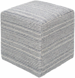 Waterfall Woven Cotton Pouf - Ornate Home
