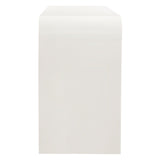 Waterflute White Matte 68" Fluted TV Stand - Ornate Home