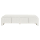 Waterflute White Matte 68" Fluted TV Stand - Ornate Home