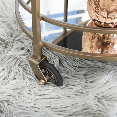 Waterford Gold/Clear Bar Cart - Ornate Home