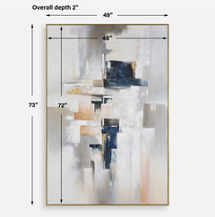 Waterfront Multicolor Geometric Abstract Art - Ornate Home