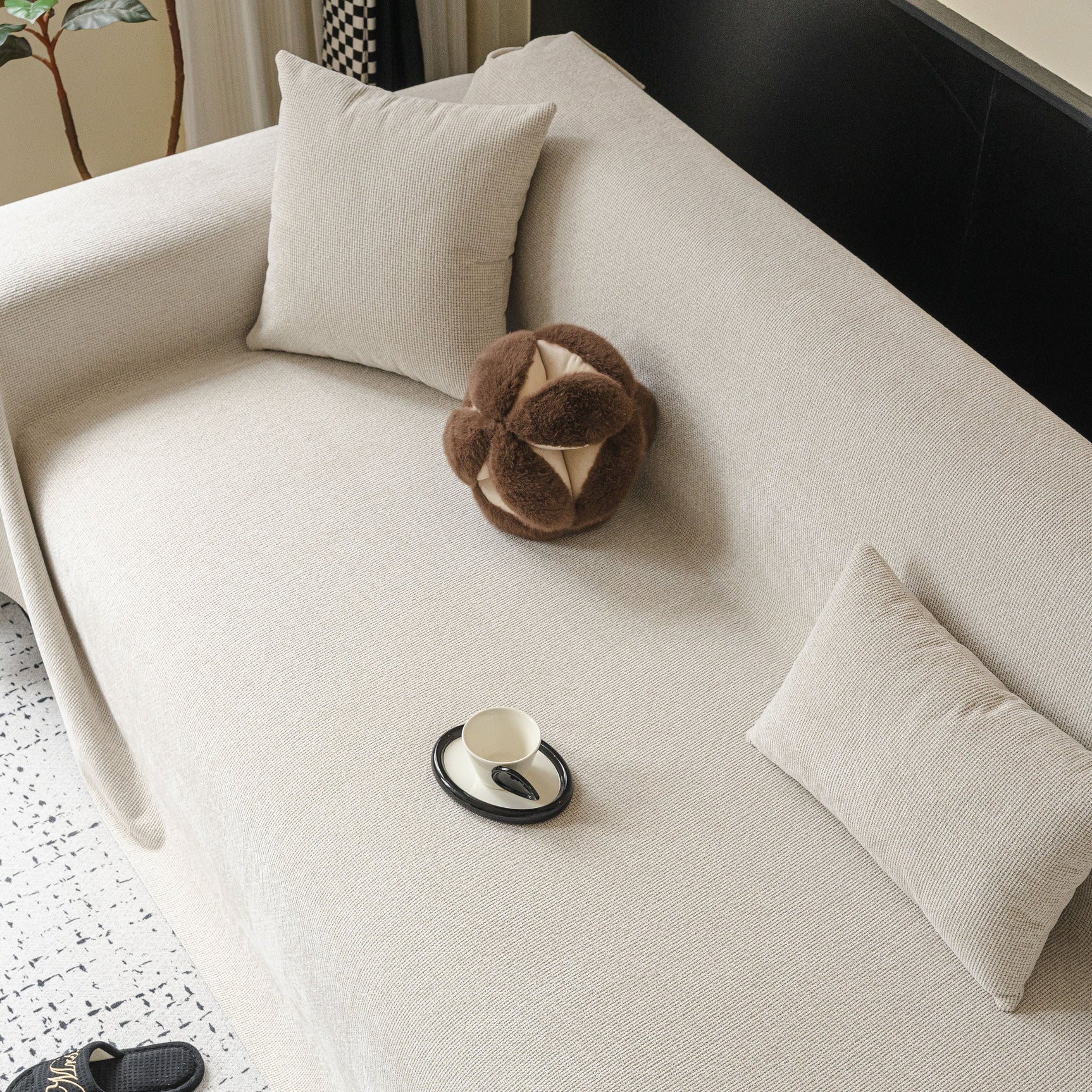 Waterproof Couch Throw Cover for Dogs, Non Slip Slipcover for Leather Fabric Sofa - Ornate Home