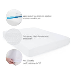 Waterproof Jersey White King Mattress Protector - Ornate Home