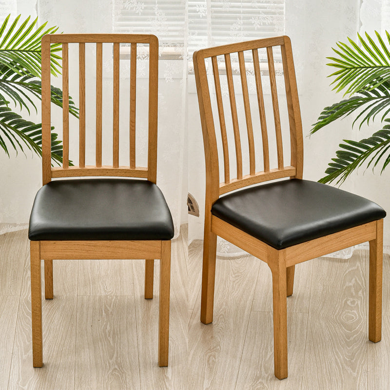 Waterproof PU Leather Square Chair Seat Cover Kitchen Dining Seat Slipcovers - Ornate Home