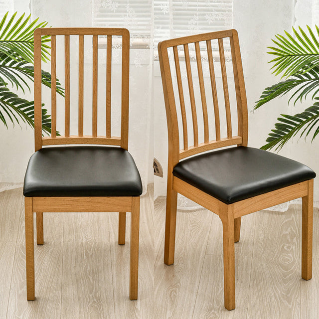 Waterproof PU Leather Square Chair Seat Cover Kitchen Dining Seat Slipcovers - Ornate Home