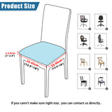 Waterproof PU Leather Square Chair Seat Cover Kitchen Dining Seat Slipcovers - Ornate Home