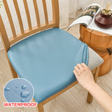 Waterproof PU Leather Square Chair Seat Cover Kitchen Dining Seat Slipcovers - Ornate Home