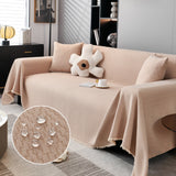 Waterproof Scratch Proof Herringbone Large Throw Blanket for Couch, Chenille Couch Cushion Covers for Pets - Ornate Home