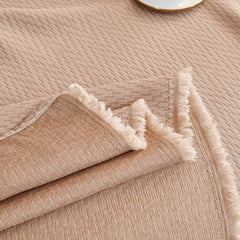 Waterproof Scratch Proof Herringbone Large Throw Blanket for Couch, Chenille Couch Cushion Covers for Pets - Ornate Home