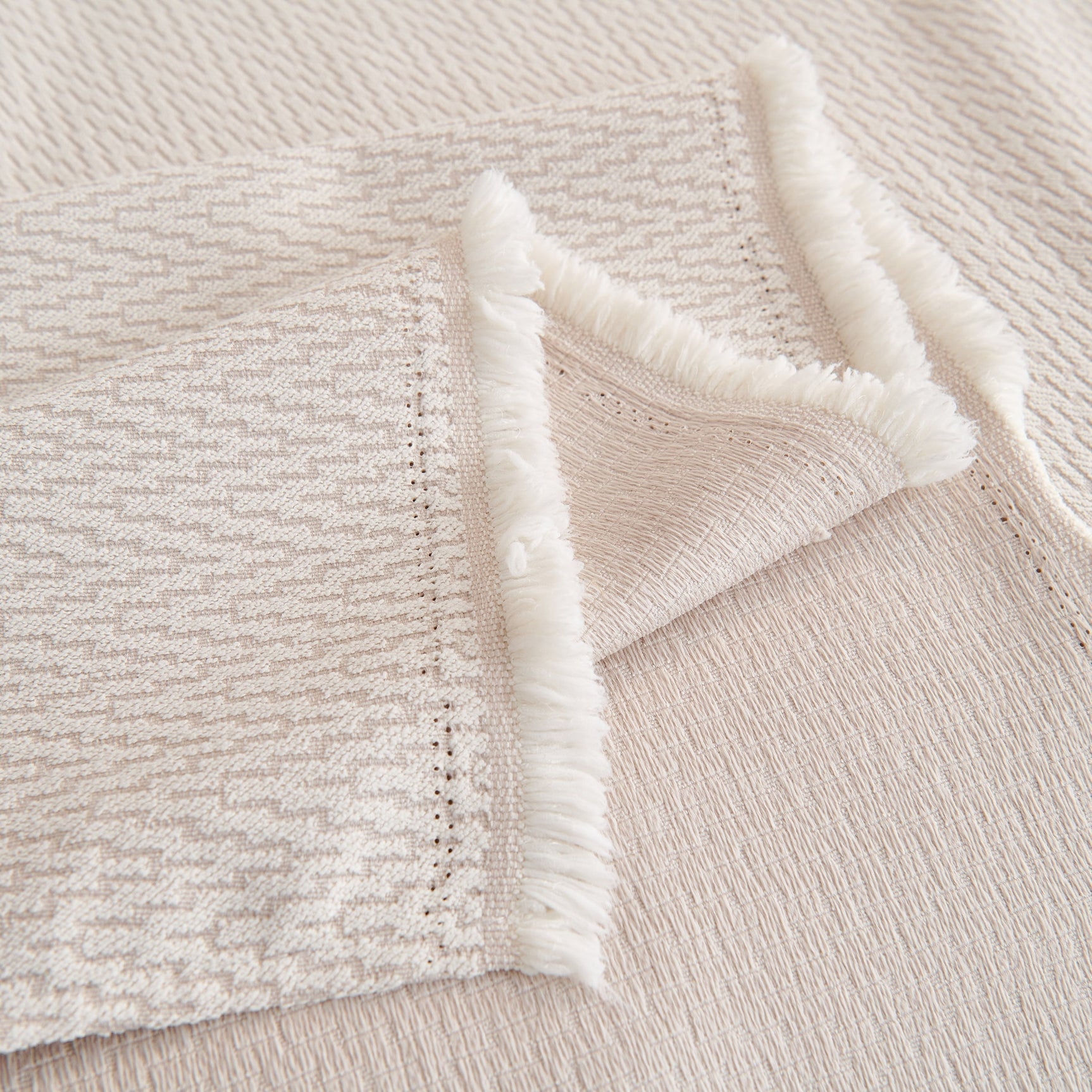 Waterproof Scratch Proof Herringbone Large Throw Blanket for Couch, Chenille Couch Cushion Covers for Pets - Ornate Home