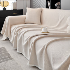 Waterproof Scratch Proof Herringbone Large Throw Blanket for Couch, Chenille Couch Cushion Covers for Pets - Ornate Home