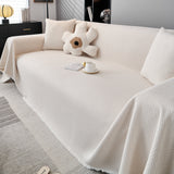 Waterproof Scratch Proof Herringbone Large Throw Blanket for Couch, Chenille Couch Cushion Covers for Pets - Ornate Home
