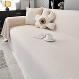 Waterproof Scratch Proof Herringbone Large Throw Blanket for Couch, Chenille Couch Cushion Covers for Pets - Ornate Home
