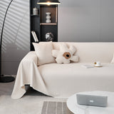 Waterproof Scratch Proof Herringbone Large Throw Blanket for Couch, Chenille Couch Cushion Covers for Pets - Ornate Home
