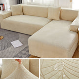 Waterproof Sofa Covers for 1/2/3/4 Seater Jacquard Solid Couches Elastic L Shaped Sofa Cover for Living Room Armchair and Couch - Ornate Home