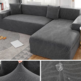 Waterproof Sofa Covers for 1/2/3/4 Seater Jacquard Solid Couches Elastic L Shaped Sofa Cover for Living Room Armchair and Couch - Ornate Home