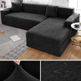 Waterproof Sofa Covers for 1/2/3/4 Seater Jacquard Solid Couches Elastic L Shaped Sofa Cover for Living Room Armchair and Couch - Ornate Home