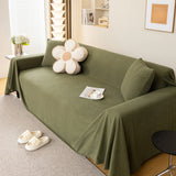 Waterproof Soft Cotton Plush Couch Cover Blanket, Extra Large Furniture Decoration Cover Sofa Slipcovers - Ornate Home