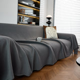 Waterproof Waffle Lattice Sofa Throw, Sofa Towel Cover for Couches, Simple Sofa Cover Blanket - Ornate Home