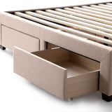 Watson Charcoal King Platform Bed Base - Ornate Home