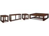Watson Dark Brown Coffee Table & 2 End Tables w/Console - Ornate Home