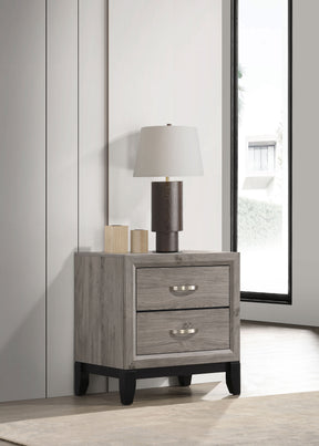 Watson Light Taupe 2-drawer Nightstand Bedside Table - Ornate Home