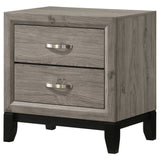 Watson Light Taupe 2-drawer Nightstand Bedside Table - Ornate Home
