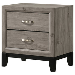 Watson Light Taupe 2-drawer Nightstand Bedside Table - Ornate Home