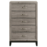 Watson Light Taupe 5-drawer Bedroom Chest of Drawers - Ornate Home