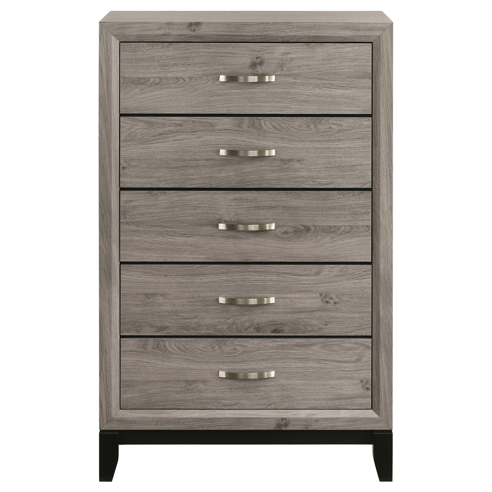 Watson Light Taupe 5-drawer Bedroom Chest of Drawers - Ornate Home