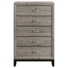 Watson Light Taupe 5-drawer Bedroom Chest of Drawers - Ornate Home
