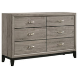 Watson Light Taupe 6-drawer Bedroom Dresser Cabinet - Ornate Home