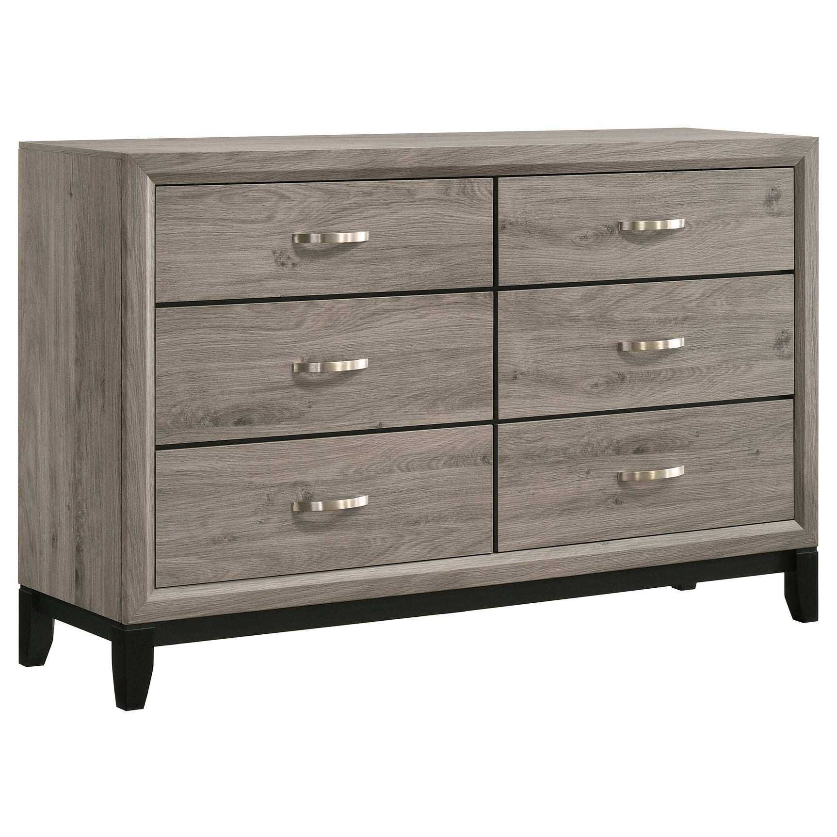 Watson Light Taupe 6-drawer Bedroom Dresser Cabinet - Ornate Home
